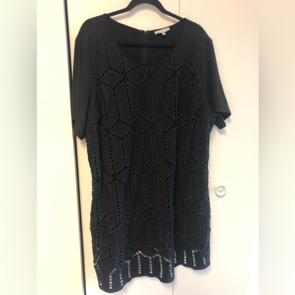 Skies are Blue Black Dress, 2X